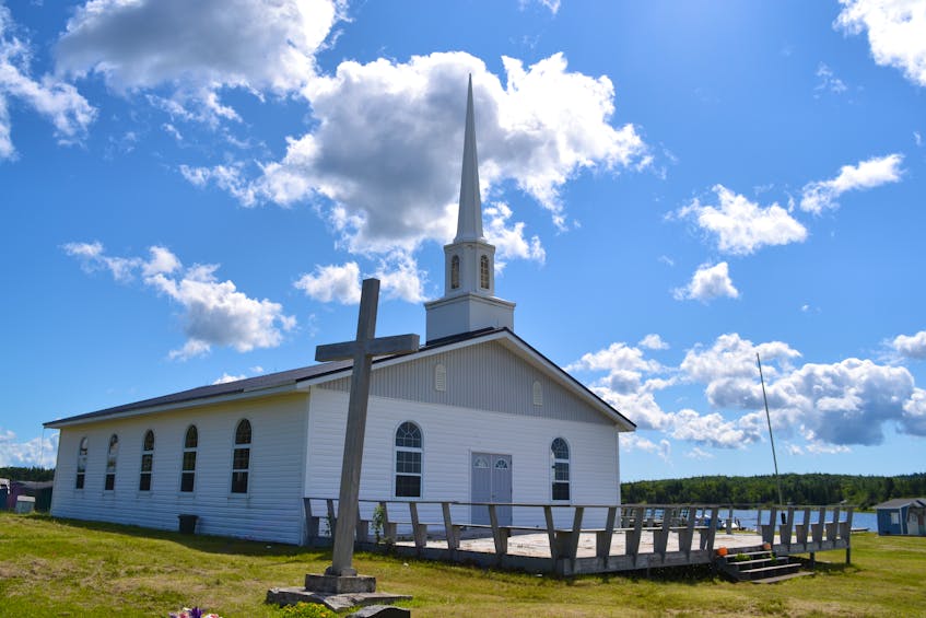 The chapel on Mniku, the tiny island in the Bras d'Or that has been the spiritual and governance capital of Mi'kma'ki for well over 200 years, was built in the 1970s, after the original chapel burned down. Mass will be held in the chapel every day until Monday for the St. Anne's Mission. ARDELLE REYNOLDS/CAPE BRETON POST