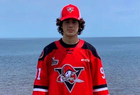 Antigonish's Tyler Peddle wears the colours of his new team, the Drummondville Voltigeurs. - Drummondville Voltigeurs