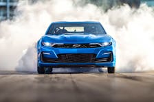An electric Camaro isn't outside the realm of possibility, as an EV racing Camaro, the eCOPO Camaro Concept car, was showcased during SEMA in 2018. Photo: General Motors