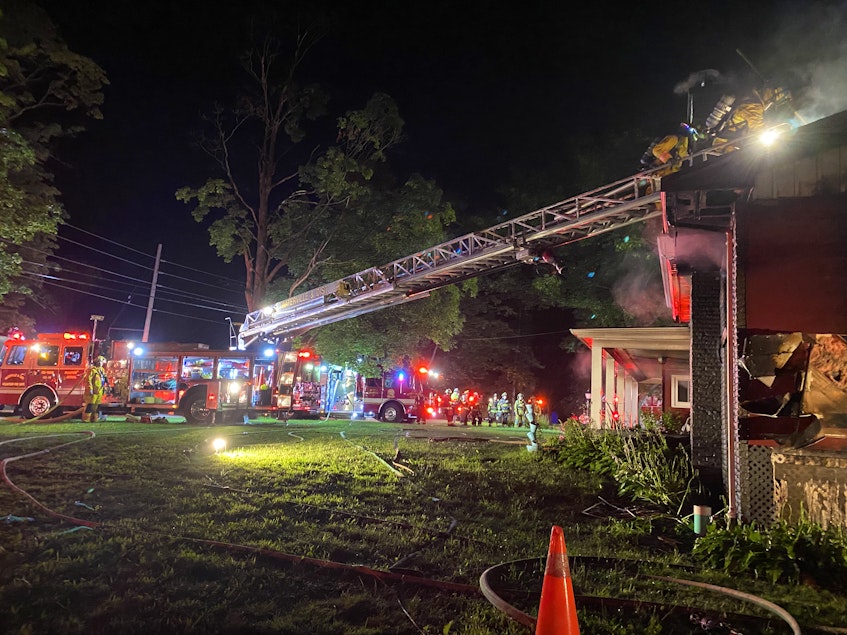 Berwick firefighters were called to the scene of a house fire around 1:40 a.m. July 3. Mutual aid firefighters from Aylesford, Waterville, Kingston and Kentville were also on scene. - Adrian Johnstone - Contributed