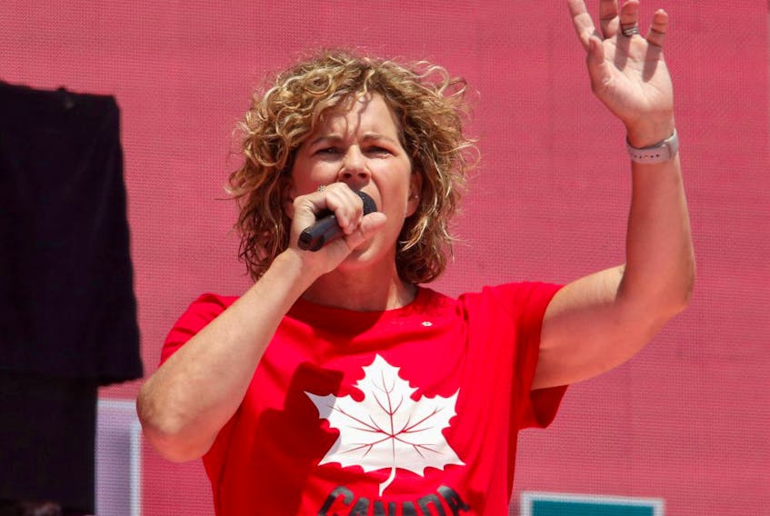  Three-time rowing gold-medallist Marnie McBean is named Canada’s Olympic chef de mission for the Tokyo 2020 Summer Games during Canada Day festivities on Parliament Hill in Ottawa, Ontario, Canada July 1, 2019.