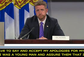 Nova Scotia Premier Iain Rankin talks about his drunk-driving conviction during a COVID-19 news briefing Monday, July 5, 2021.