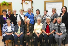 Members of the Freeland Women's Institute celebrating the group's 90th anniversary in 2011.