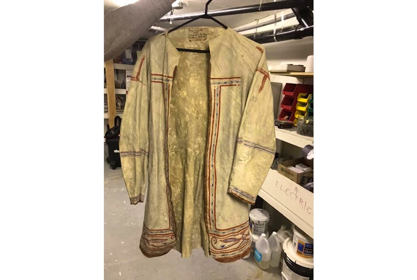 The Labrador Heritage Society discovered this rare Innu caribou skin coat in a freezer.