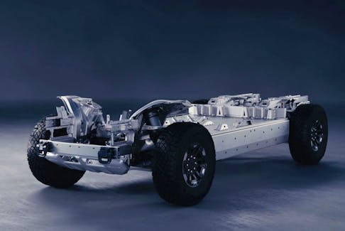 Compared to its lithium-ion rival, an aluminum-air battery could potentially be cheaper, safer and vehicles using it would have a longer range. Pictured is GM’s Ultium battery-vehicle platform, which would use a lithium battery. Handout/General Motors
