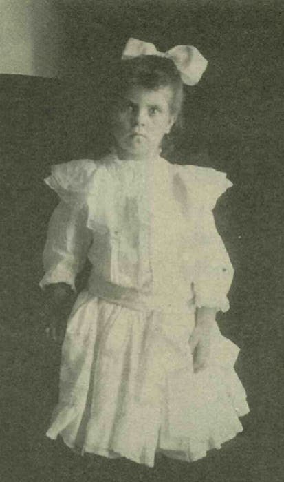 A faded photograph of a young Annie Campbell. She was one of the first rural farming residents who watched the birth of Broughton at the turn of the 20th century. - Contributed