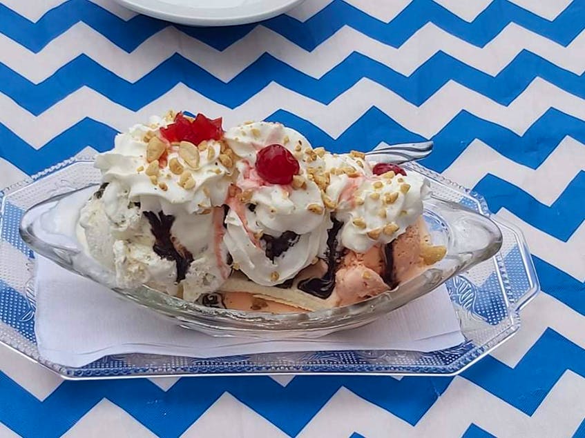Ice cream, milkshakes and banana splits are a few of the cold treats offered every Sunday at the Margaretsville Community Hall during the summer.  - Contributed