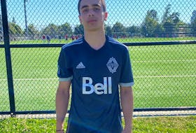 Yorgos Gavas, 14, will attend the Vancouver Whitecaps FC Academy, the first player from the region to be offered a full-time position with the MLS club. He will train with the Academy's U16 squad for the upcoming 2021-22 season. - Contributed