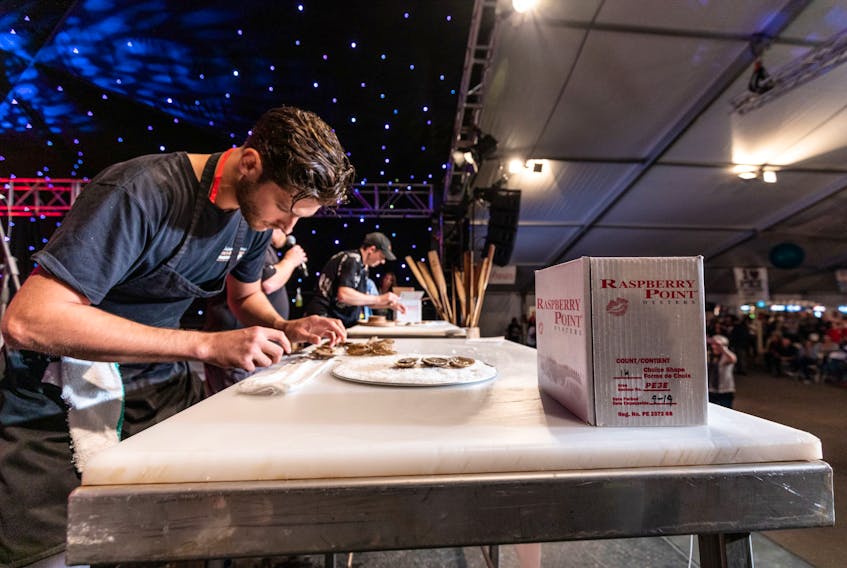 Liam Dolan says the PEI International Shellfish Festival’s oyster shucking competition has long been a festival favourite. - Photo Courtesy Alex Douglas photo