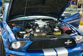 The 2007 Mustang Shelby GT500 with a Shelby Automobiles 40th anniversary package, including a Kenne Bell supercharger. Contributed photo/Ralph Hindle 

 