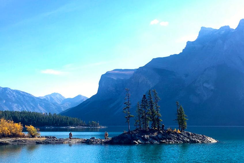 Lake Minnewanka in Banff National Park.