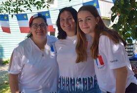 Lots of people wore Acadian colours.