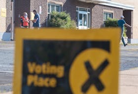 Voting was slow this morning at Ellenvale Junior High in Dartmouth but it's expected to pick up as the day goes along. Nova Scotians choose a new provincial government today. - Eric Wynne