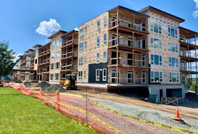 The 64-unit Nelgah Place apartment complex is still under construction but the four-storey building is expected to welcome its first residents in early 2022. DAVID JALA/CAPE BRETON POST