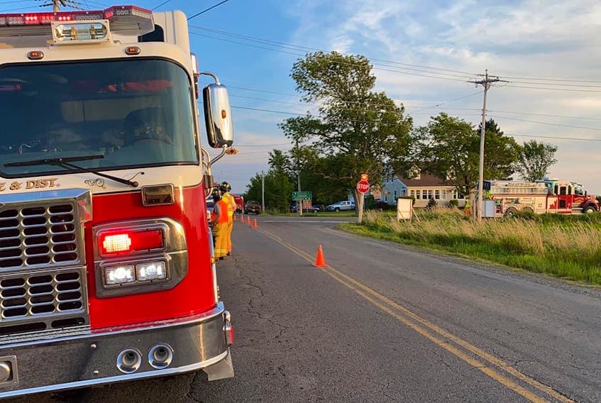 A 52-year-old-man died in a crash between a motorcycle and car at the intersection of Highway 221 and Black Rock Road in Grafton Tuesday night.