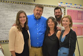 Progressive Conservative MLA-elect for Colchester North, Tom Taggart, seen with his family, from left, daughter Alysse, wife Zylpha, son Thomas and daughter Megan.