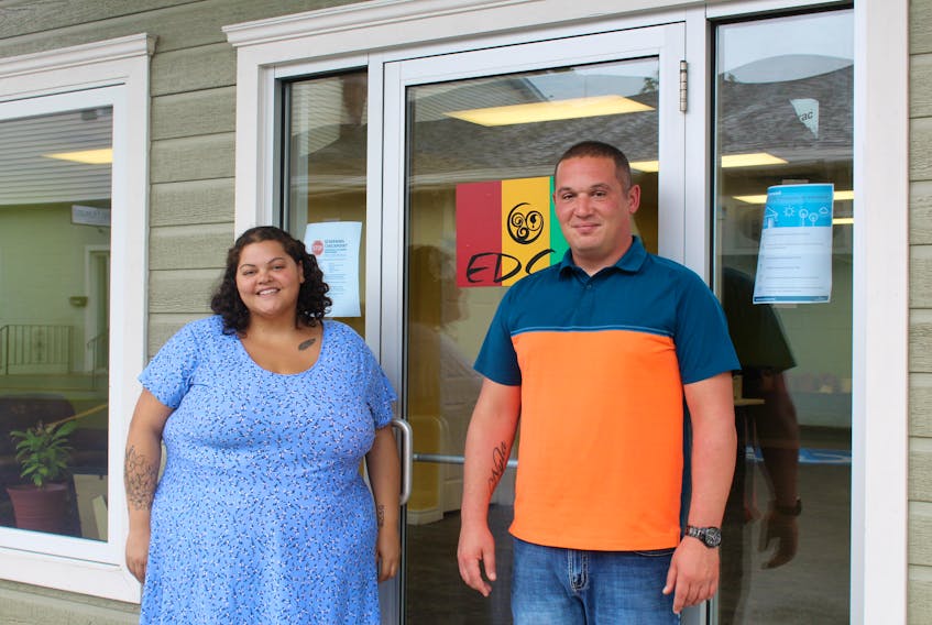 Alicia Paris, a mentor, and Russell Borden, community navigator, are part of the EDGE program based out of New Glasgow.