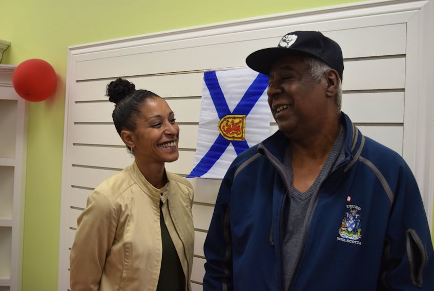 Tamara Tynes Powell pictured with her father, Raymond Tynes, commissioner with the Nova Scotia Human Rights Commission and former Truro town councillor.