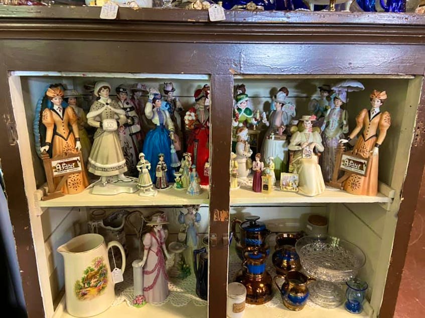 Statues and glassware are just some of the items you'll find at Keats' antique store in Benton, Newfoundland.  - contribution