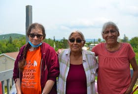 Rose Prosper, 67, and sisters Rosemary (Ducy) Paul, 65, and Freda Paul, 63, attended Shubenacadie Indian Residential School together in the 1960s and have been a support system for each other all their lives as they heal from their experiences there. They were all deeply affected by the recovery of the remains of 215 children at the former Kamloops Indian Residential School in British Columbia and hope no one forgets those children and the thousands of victims and survivors across the country. ARDELLE REYNOLDS/CAPE BRETON POST