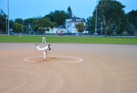 Gabe Penalver was the winning pitcher as the Capital District Islanders defeated the Summerside Toombs and MacDougall CPA Chevys 4-2 on Aug. 22 in Summerside.