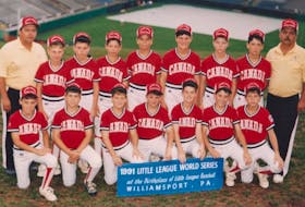 The 1991 Glace Bay Colonels won the Canadian Little League championship and represented Canada at the Little League World Series in Williamsport, Pa. This year marks the 30th anniversary of the championship win. Team members, from left, front row, Terry Cuzner, Scott Meechan, Roy Mugford, Donnie Burke, Steve McNeil, Troy Sampson and Butch Kelloway; back row, manager Henry Boutilier, Robert Grant, Freddie Currie, Chris Cadegan, Charles Nash, Geoff MacLellan, Craig Flemming, Robert Piercy and coach Ernie Pyke. CONTRIBUTED