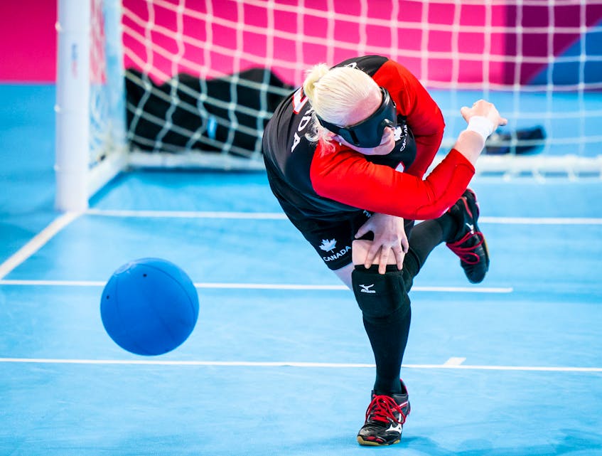 Amy Burk, an Ottawa resident who grew up in Charlottetown, is at her fourth Paralympic Games with Team Canada’s goalball team in Tokyo.  - Canadian Paralympic Committee Photo courtesy of Amy Burk/Special to The Guardian