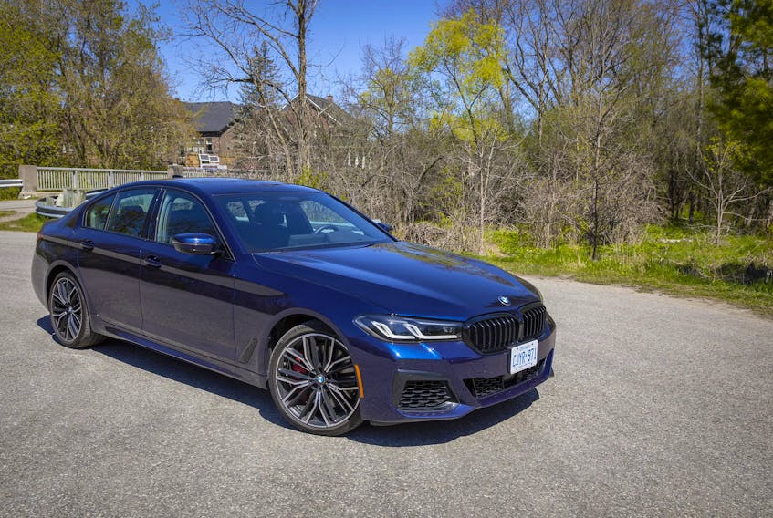 Like any BMW, the 2021 BMW 540i is fast. Clayton Seams/Postmedia News