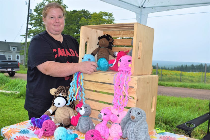Elaine Heighton of Tatamagouche markets a variety of crochet and knit items through her Hook n' Needle Boutique business. - Harry Sullivan