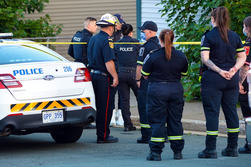 One person is dead following an apparent stabbing in downtown St. John's Thursday night. Keith Gosse/The Telegram 