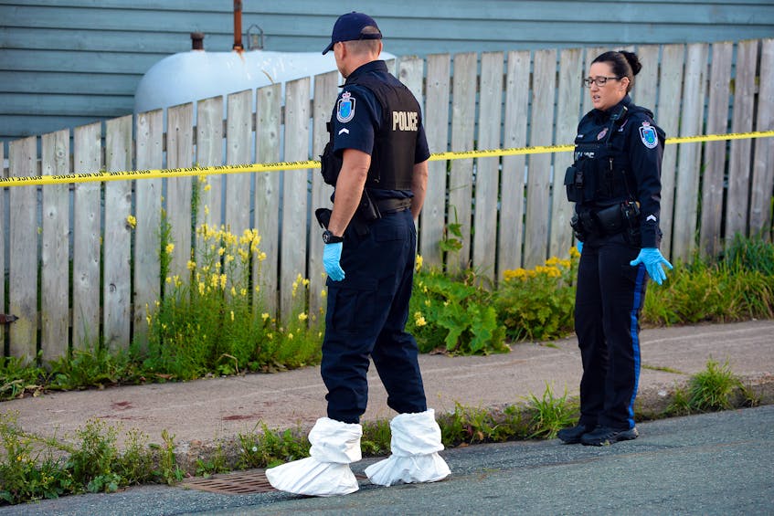 One person is dead following an apparent stabbing in downtown St. John's Thursday night. Keith Gosse/The Telegram -