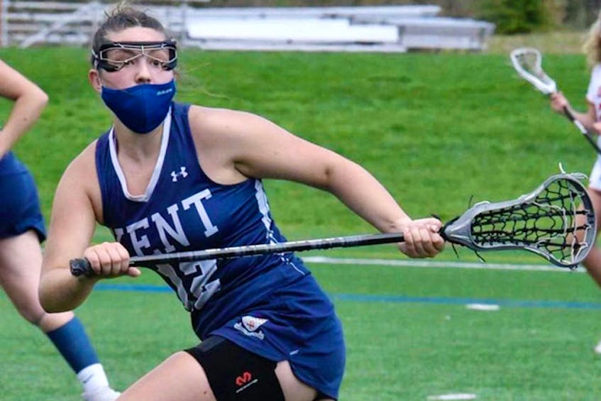 Hannah Kent of Musquodoboit Harbour is shown during her 2021 season at Kent School in Connecticut.
