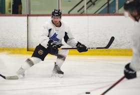 Xavier Simoneau was on the ice for the first time with some of his Charlottetown Islanders teammates Aug. 25 at the APM Centre in Cornwall. Simoneau was the Islanders big off-season acquisition. The 20-year-old centre from Saint-Andre-Avellin, Que., was acquired from the Drummondville Voltigeurs on June 23 for two first-round draft picks. Simoneau, who was drafted by the Montreal Canadiens earlier this year, spent the first four years of his junior career with Drummondville. He had 10 goals and 27 assists for 37 points in 27 games last season. The Islanders opened rookie camp on Aug. 21 while the main camp is set to begin on Aug. 29.