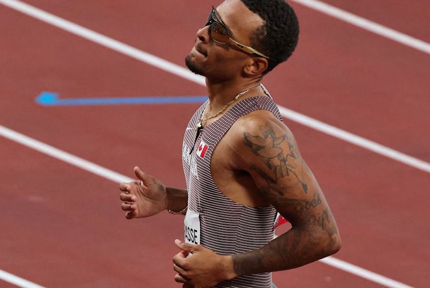 Canada’s Andre De Grasse made a statement on this steamy Saturday night at Olympic Stadium in Tokyo, posting the fastest time out of the seven opening-round heats for the 100-metre dash. 