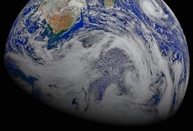 This composite image of southern Africa and the surrounding oceans was captured by six orbits of the NASA/NOAA Suomi National Polar-orbiting Partnership spacecraft on April 9, 2015. Most people know about ocean tides, but there is another kind of tide as well: an Earth Tide. - NASA
