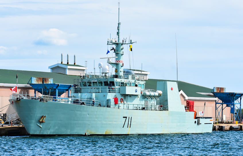HMCS Summerside performs various duties. It is a Kingston-class vessel designed to carry up to three 6.1-metre ISO containers with open decks and power hookups. - Desiree Anstey