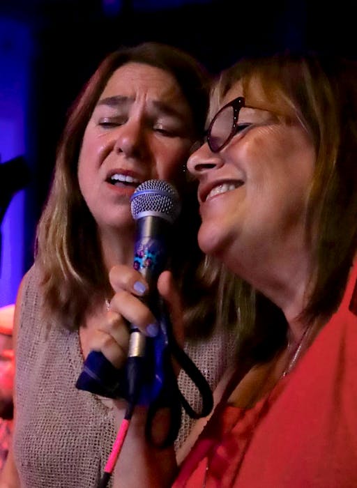 Janet Bickerton, left, and Shelley Allen, vocalists with the Carl Getto Jazz Group sang at this year’s Cape Breton Jazz Festival 2021 which concluded on Saturday. CONTRIBUTED • RockPixels