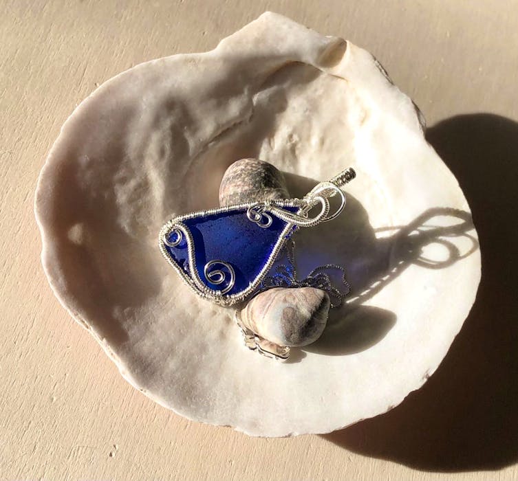 It all started with a piece of cobalt blue Newfoundland sea glass, says Linda Barnes from Lantz, N.S. Picking up that piece of glass on a pristine beach led her to a hobby that has become a business. - Contributed