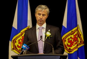 Tim Houston is seen during his first news conference as premier, following a swearing-in ceremony for him and his cabinet, at the Halifax Convention Centre on Tuesday, Aug. 31, 2021.

TIM KROCHAK PHOTO