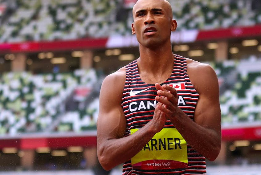 Damian Warner is on solid footing at the end of Day 1 in the Olympic decathlon. 
