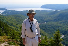 The late Sinclair MacDougall, age 74, at the top of Cape Breton's Franey Mountain in 2006. Contributed • Paul MacDougall