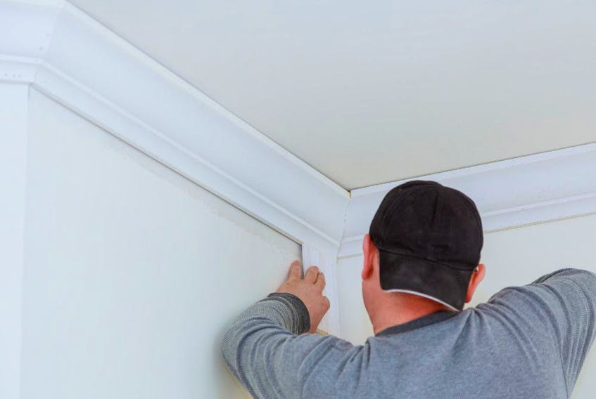  Wide crown molding like this is effective at hiding the cracks caused by truss uplift. In cases like this the molding is free to slide up and down the wall as the ceiling moves.