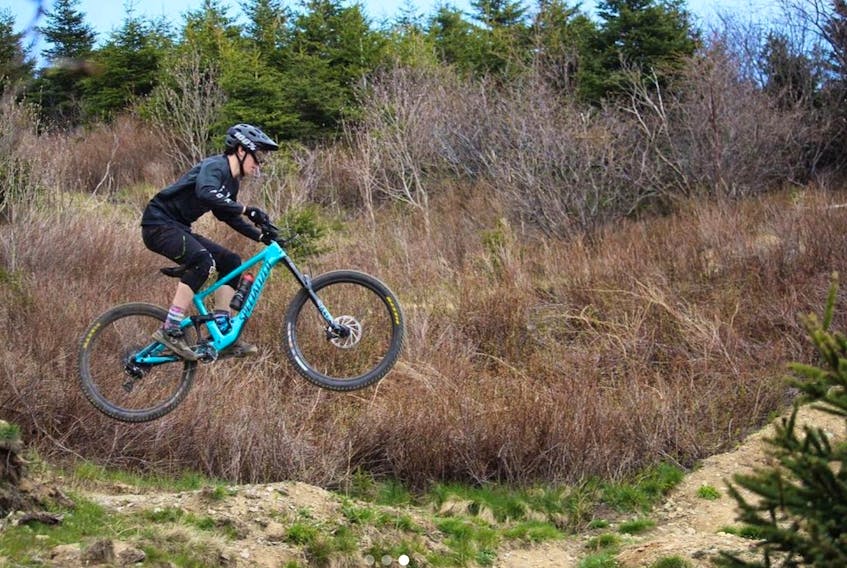Roughan Gaetz rides both road bikes and mountain bikes. He says mountain biking is growing fast in St. John’s as younger riders take after older ones. 