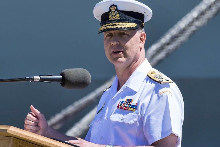 Admiral Art McDonald, seen here in a 2019 file photo, was put under investigation on Feb. 25. He was named chief of the defence staff on Dec. 23, 2020, and officially took over the job on Jan. 14.