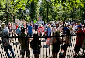 Protesters filled Victoria Park in downtown Halifax on Saturday, Aug. 7, 2021, in a rally against the sale of the former Owls Head park reserve - John McPhee