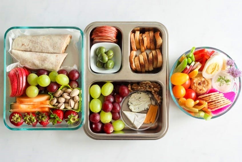Myra Hyland-Samson, who runs to blog Delicious on a Dime, suggests creating a bento-style lunch for kids when they head back to class next month. 