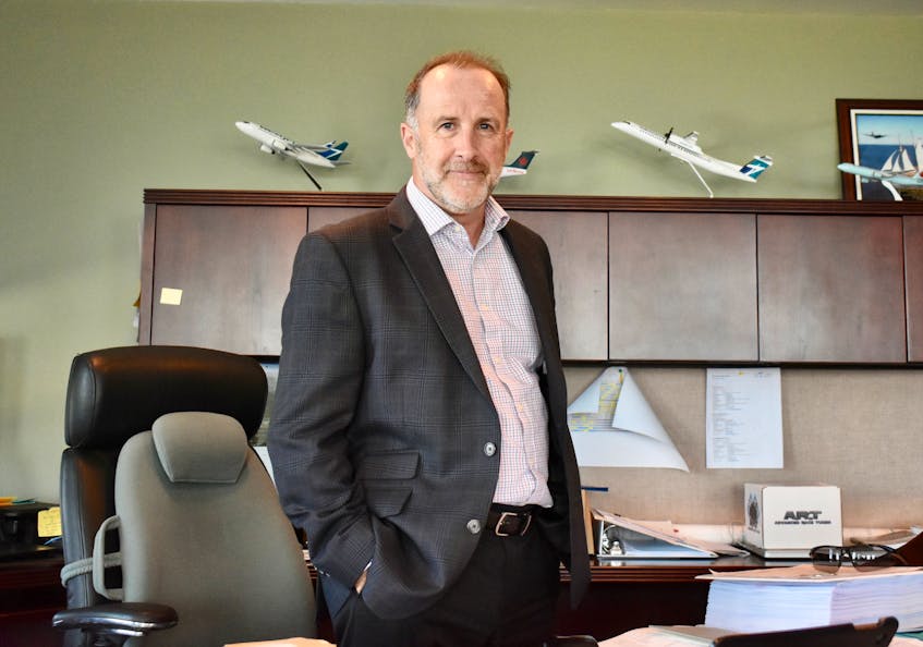 Mike MacKinnon, CEO of the JA Douglas McCurdy Sydney Airport, is optimistic that the beleaguered airline industry is finally making a comeback after 18 months of uncertainty during the still-ongoing COVID-19 pandemic. DAVID JALA/CAPE BRETON POST