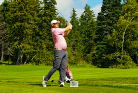 Riley Goss of Toronto led the 54-hole Brudenell River Classic by one stroke following the opening round of play on Aug. 31. The 54-hole event is taking place at the Brudenell River Golf Course. Rob Leth, Mackenzie Tour - PGA TOUR Canada 
