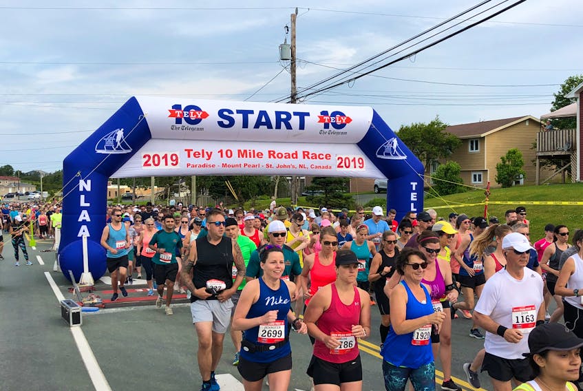 The Tely 10 Mile Road Race (returning Oct. 31, 2021) is believed to be the third oldest 10-mile road race in Canada and one of the oldest in North America. - Photo Contributed.
