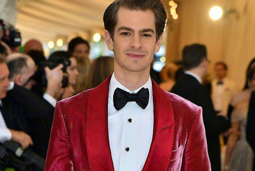 Andrew Garfield arrives for the 2018 Met Gala on May 7, 2018, at the Metropolitan Museum of Art in New York.